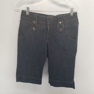 Yuva extra long denim jean shorts size 8